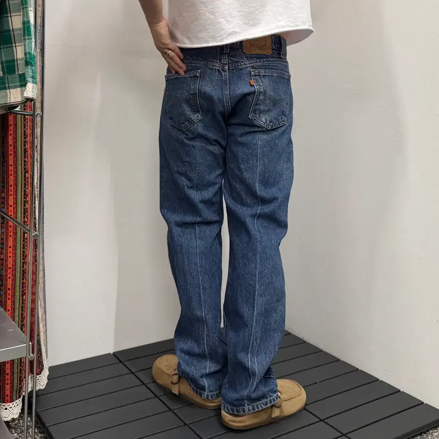 [32] 80s 리바이스 505 블랭크 오렌지탭 스트레이트 진 made in USA