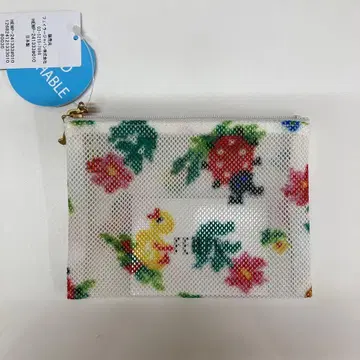 [새상품] FEILER 파우치 하이디 메쉬 파우치S 화이트