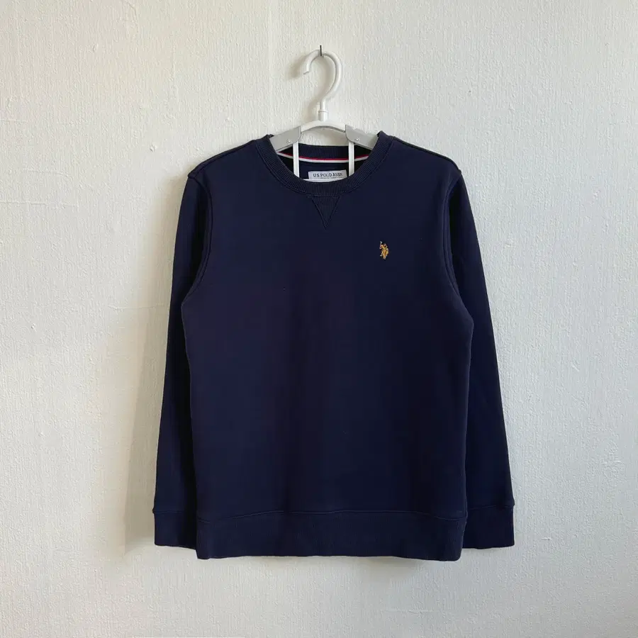 (W) US Polo Assn 골든 로고 스웻셔츠 네이비