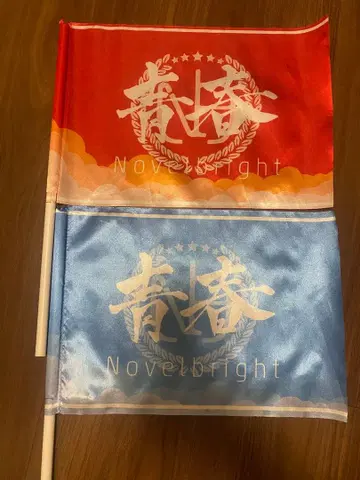 Novelbright 청춘 깃발 파랑 빨강 2개 세트