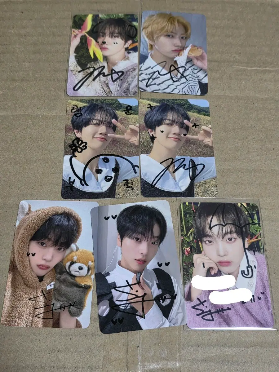 Cravity Wonjin Hyeongjun signature doodle poca
