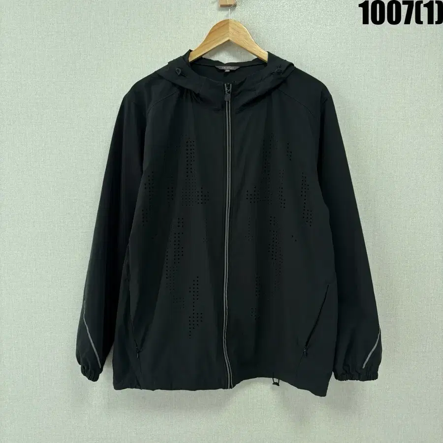 LBL SPORTS 블랙 후드 집업 바람막이 110