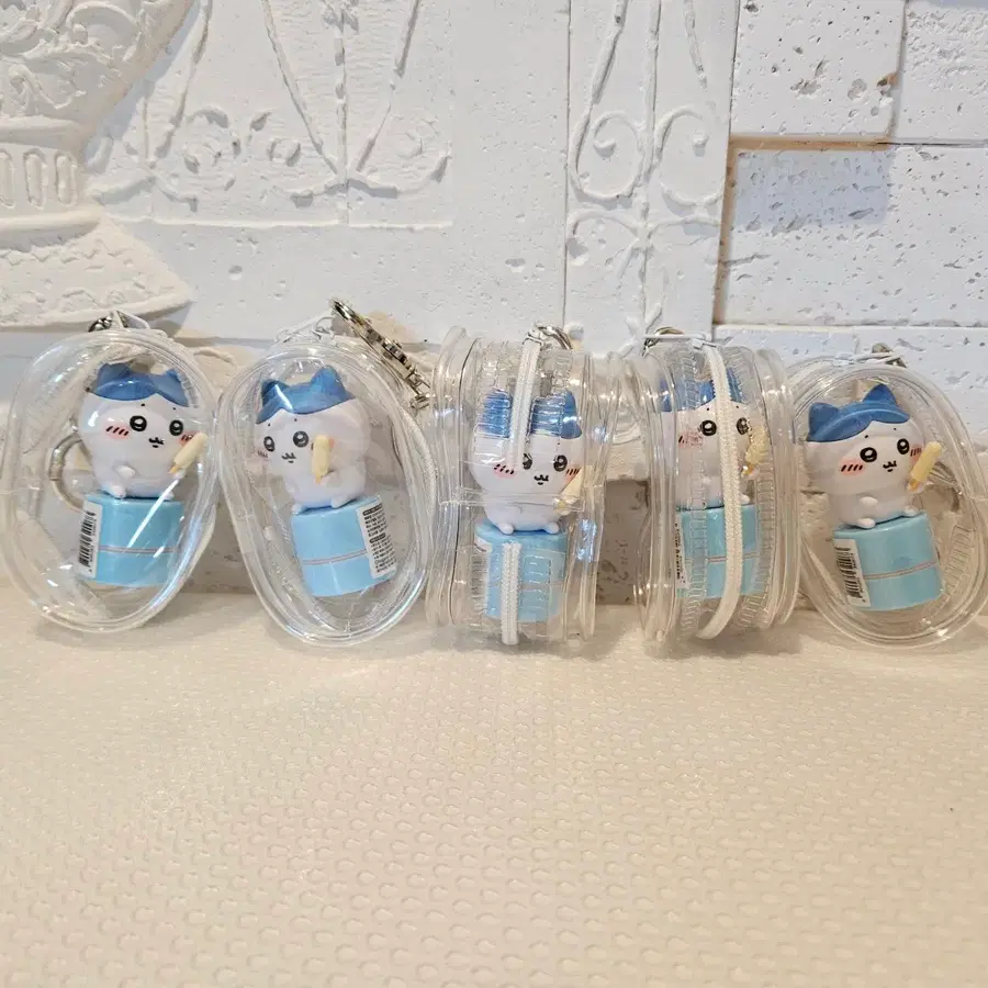 먼작귀 우사기 치이카와 하치와레 도장 파우치 키링 가방고리