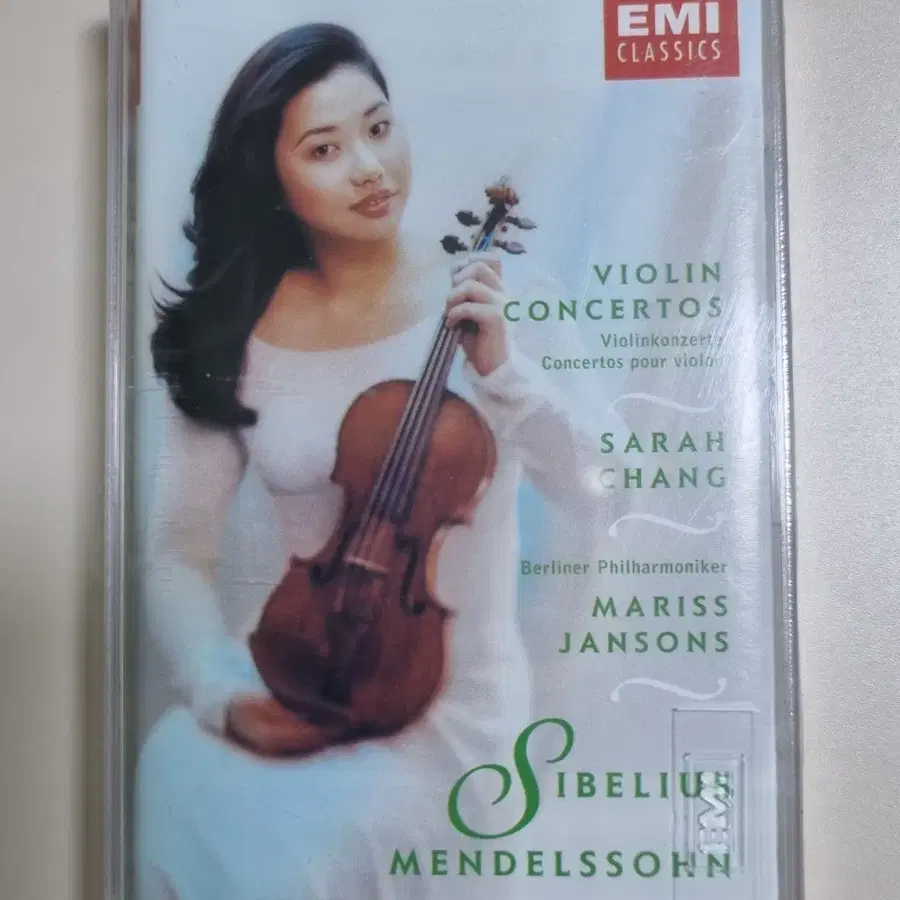 사라 장 Sibelius Mendelssohn (미개봉 카세트테이프)