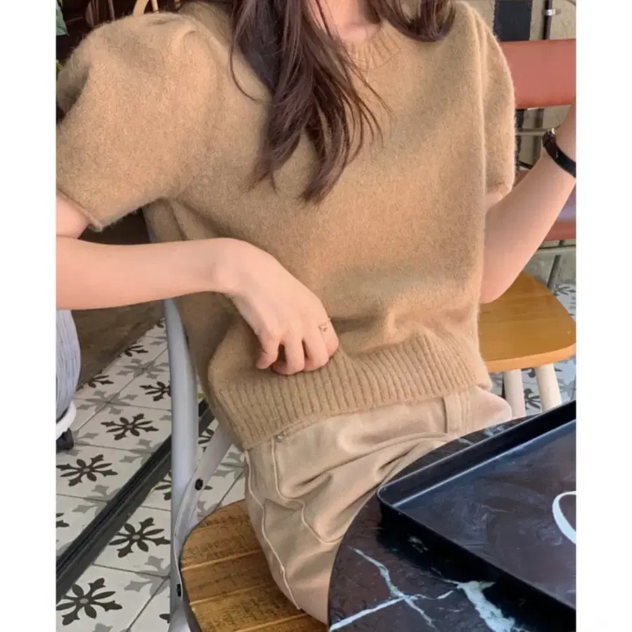 (택X 새상품) 미뉴에트 Seley 니트 베이지