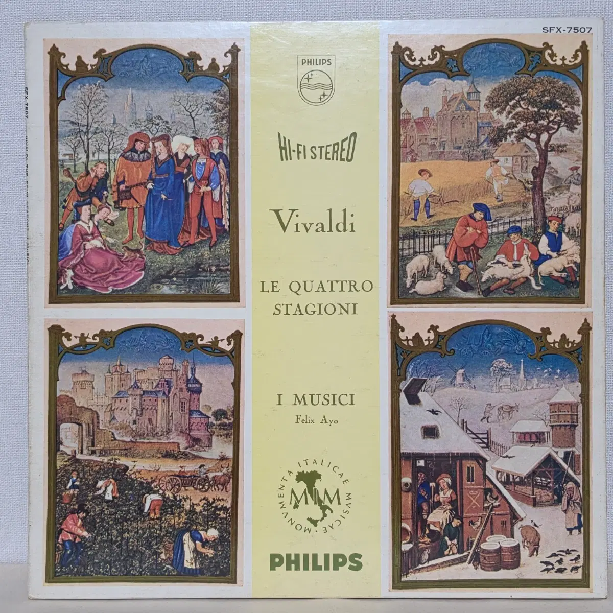 Vivaldi: The Four Seasons Violin Concertos / Felix Ayo, I Musici / Classical LP