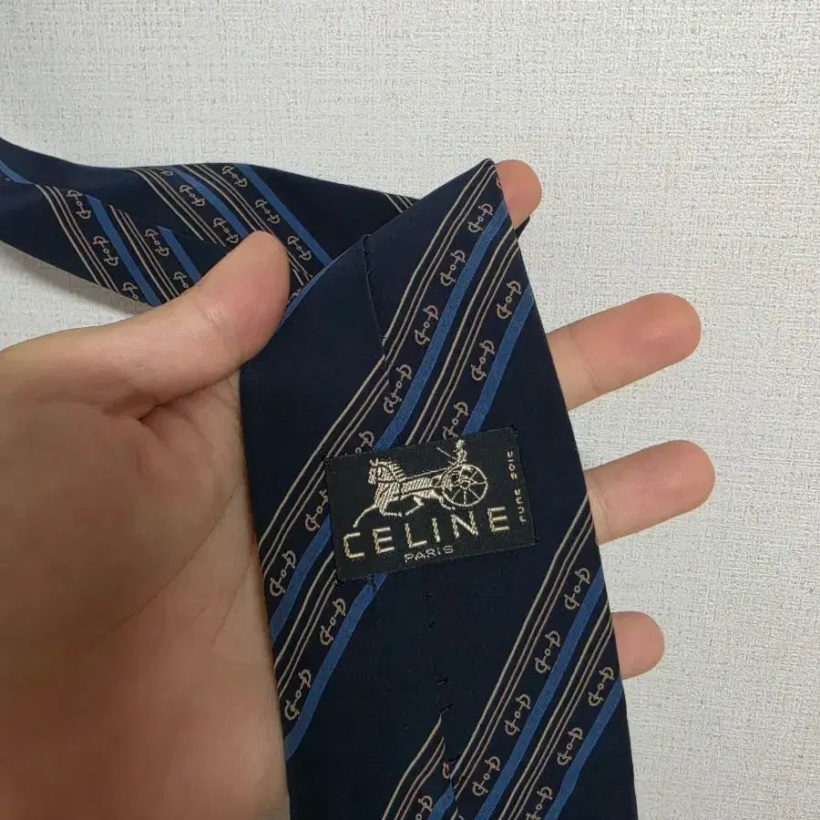 셀린느 빈티지 실크 넥타이