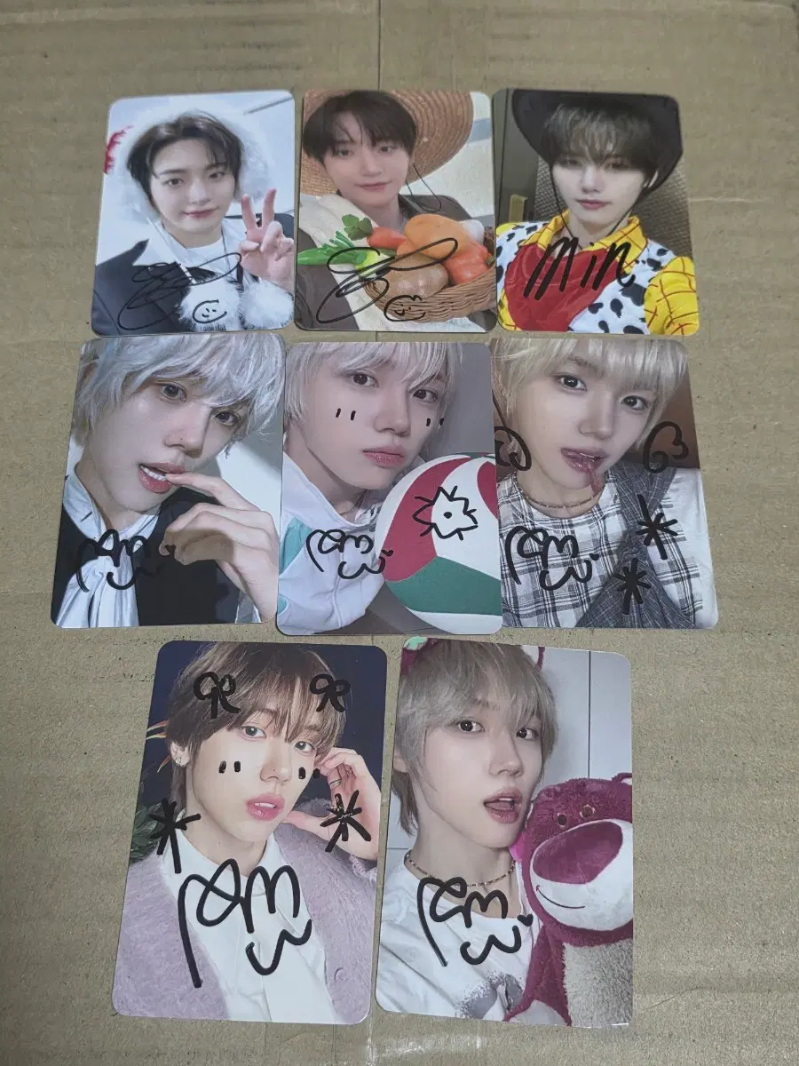 Cravity Jungmo Minhee Sungmin signature doodle poca