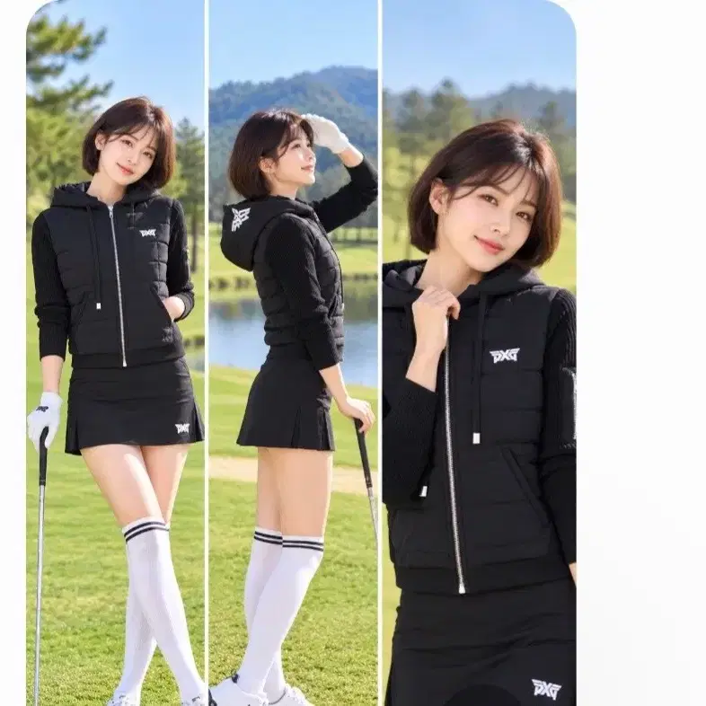 PXG 골프 니트 패딩 55