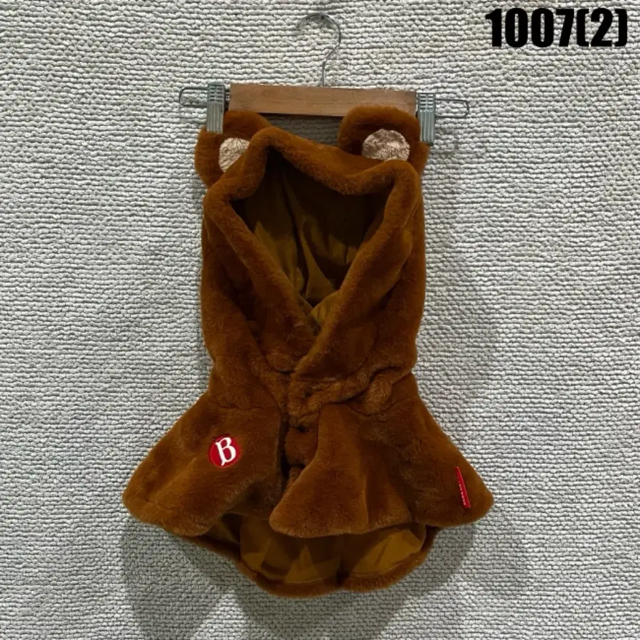 베베드피노 브라운 베어 후드 머플러 free