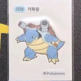 포켓몬 거북왕 009 띠부씰