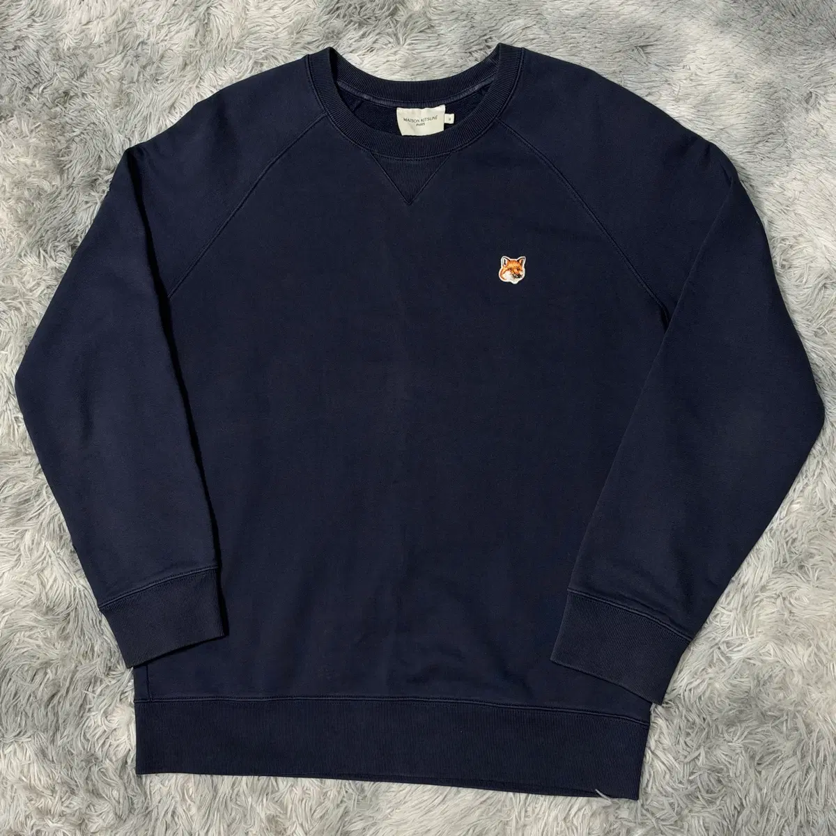 Maison Kitsune Fox Head Sweatshirt Navy