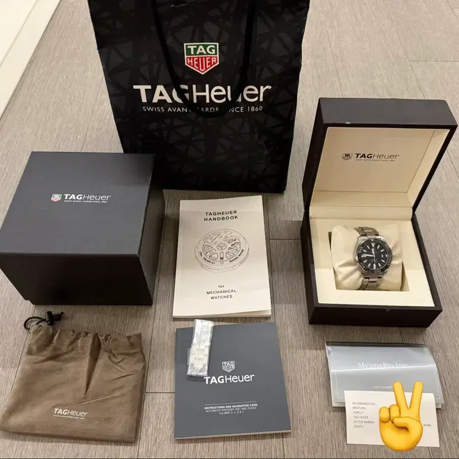 제목: [풀구성] 태그호이어 아쿠아레이서 300 오토매틱 (18년 신세계센텀)