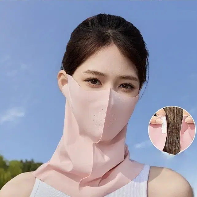 아웃도어 넥워머 마스크,미세먼지,찬바람 차단 핑크 5개일괄