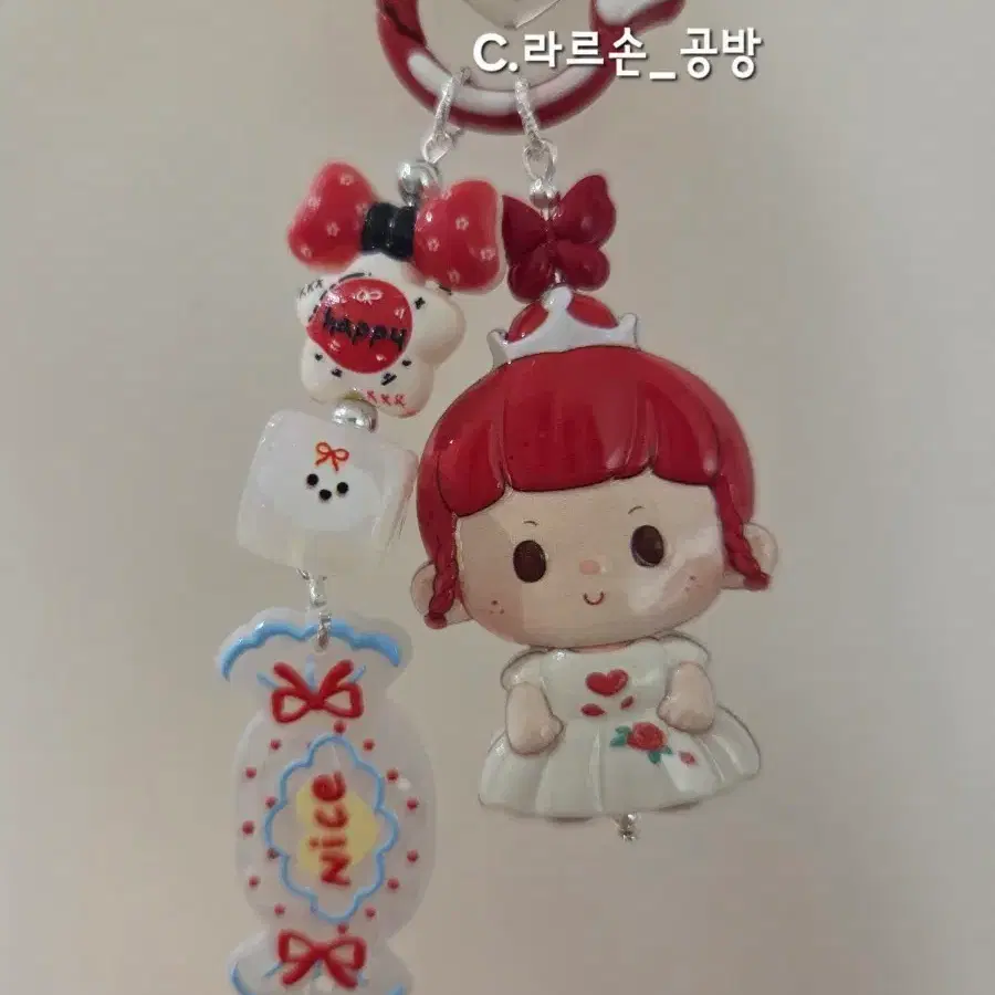 공주캐릭터 비즈키링 2종