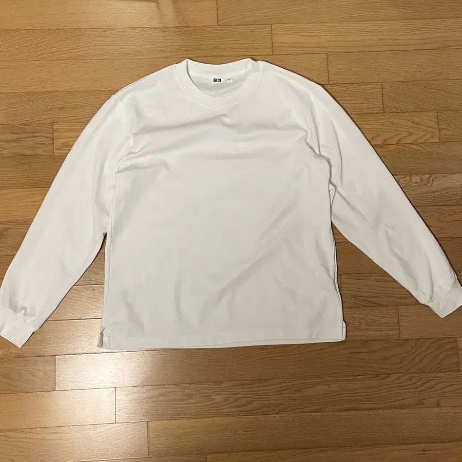 L / 유니클로 uniqlo 남성 에어리즘 긴팔 티셔츠 화이트