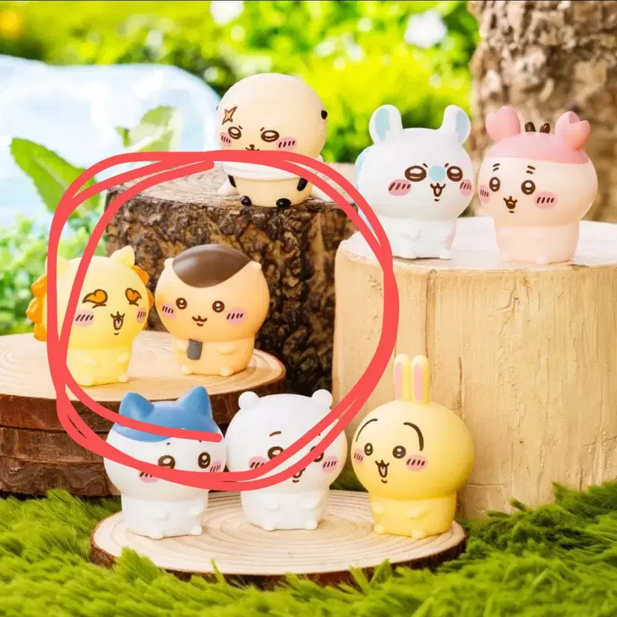 먼작귀 치이카와 소프비 피규어(쿠리만쥬)