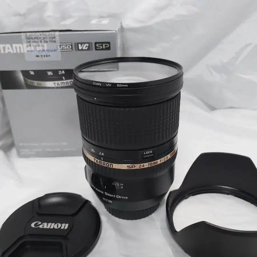 (상태 좋음)(구탐계륵,구탐륵)캐논 EF 탐론 24-70mm F2.8 VC(손떨방) 렌즈 풀박스 구성 팝니다.