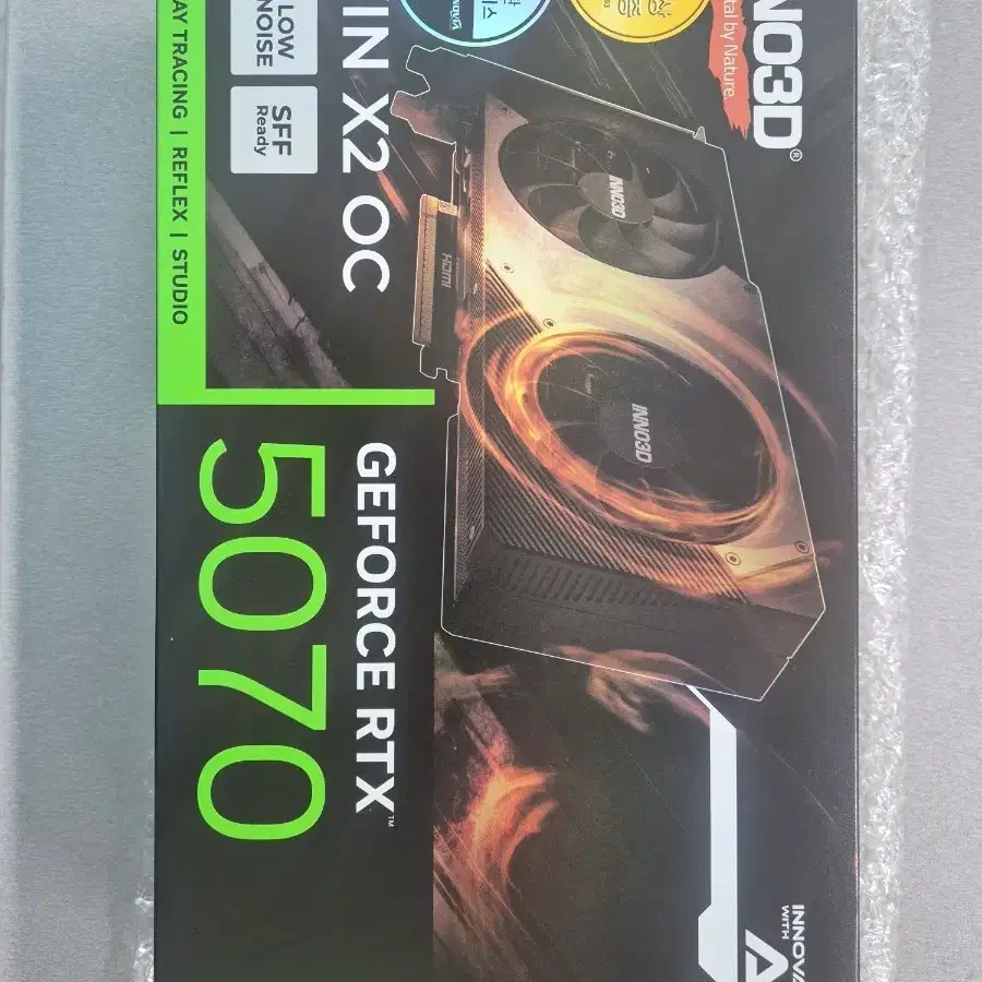 INNO3D 지포스 RTX 5070 TWIN X2 OC 미개봉 그래픽카드 판매합니다.