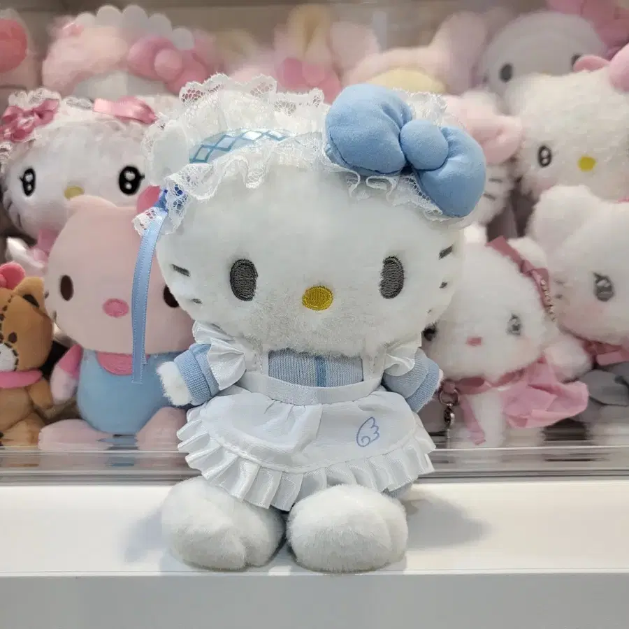 산리오 미즈이로 블루데이즈 키티 마스코트