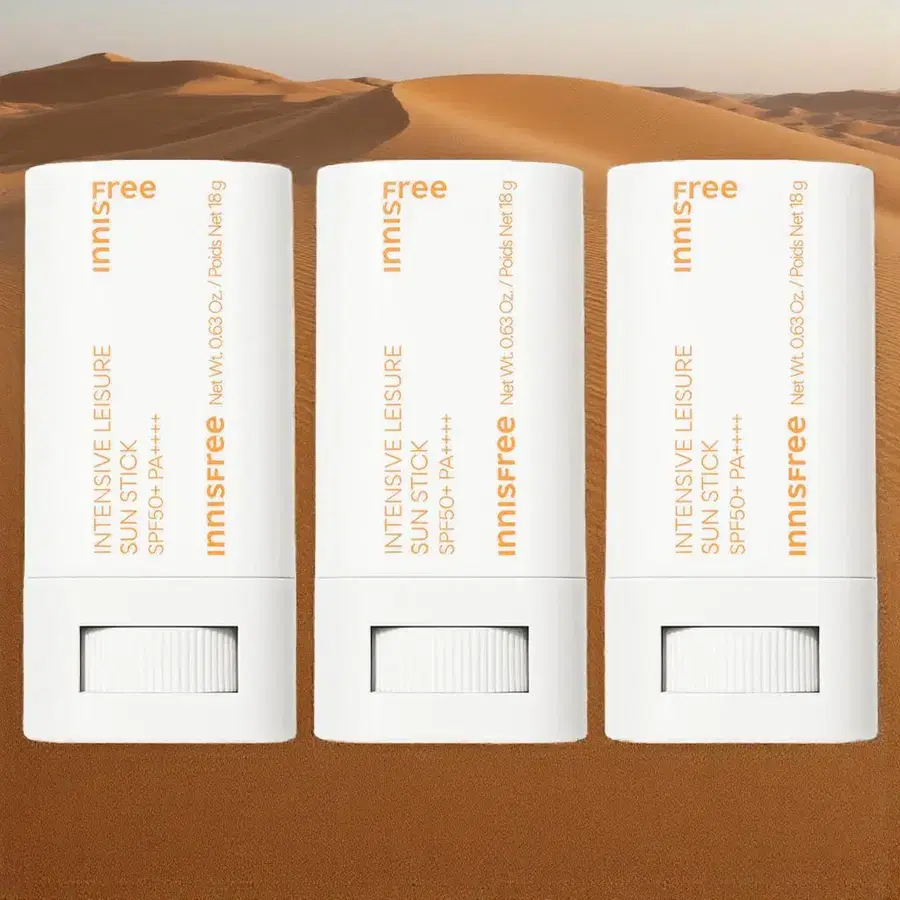 이니스프리 인텐시브 레져 선스틱 SPF50+ PA++++ 18g 3개