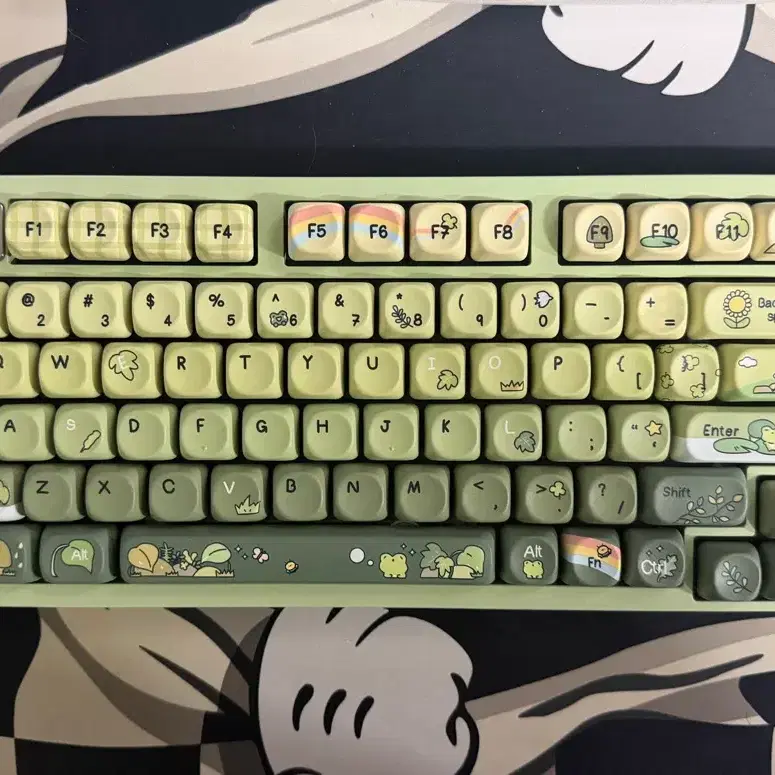 Hi75c pro 개구리 키캡 키보드
