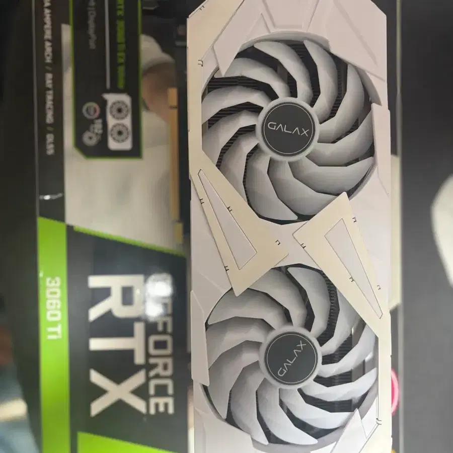 갤럭시 RTX 3060 Ti 그래픽카드 화이트 oc lhr