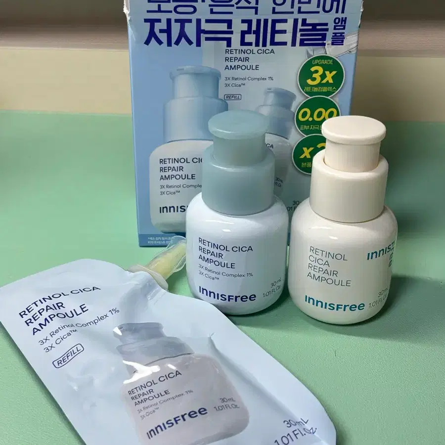 이니스프리 레티놀 시카 모공 흔적 앰플 (리필, 구버전까지 증정)