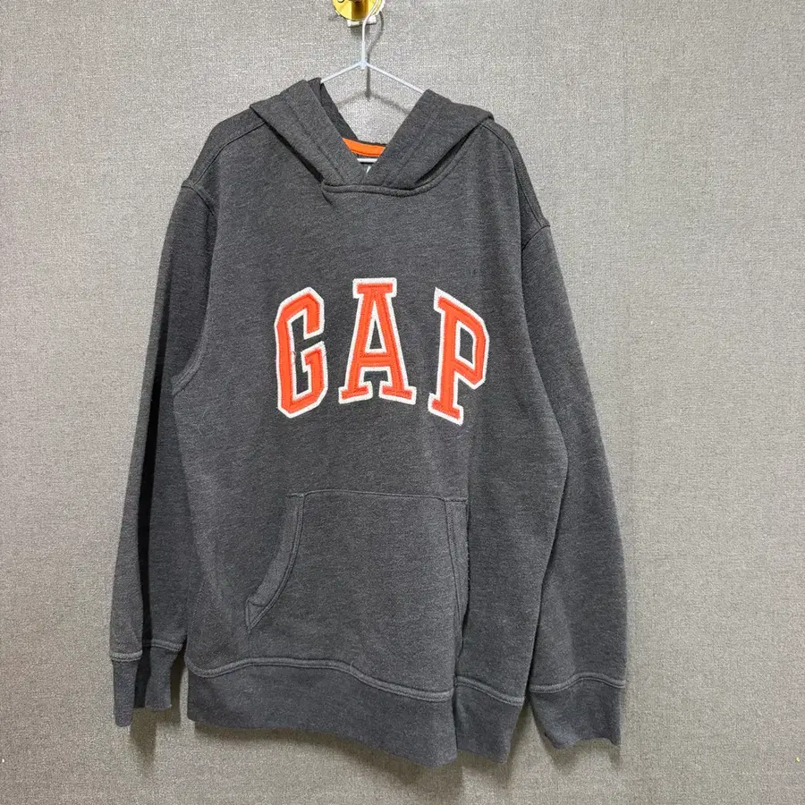 GAP 갭키즈 L 오버핏 기모 후드티 그레이 BO3184