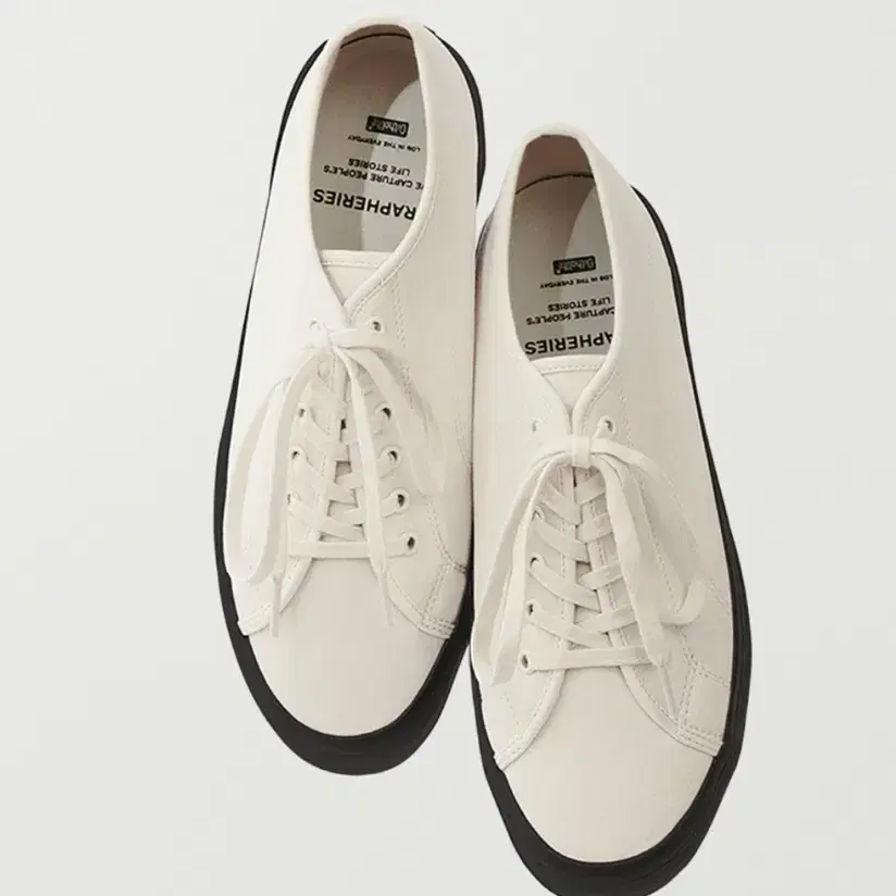 그라퍼리즈 PLAIN SHOES - ECRU/BLACK