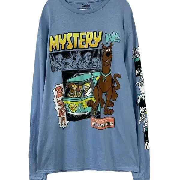 [M] SCOOBY DOO 카툰 그래픽 롱슬리브 긴팔티