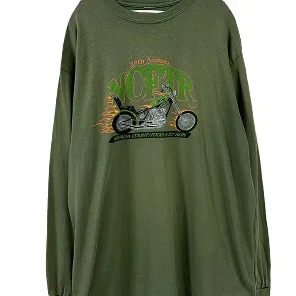 [XL] VINTAGE 모터사이클 그래픽 롱슬리브 긴팔티