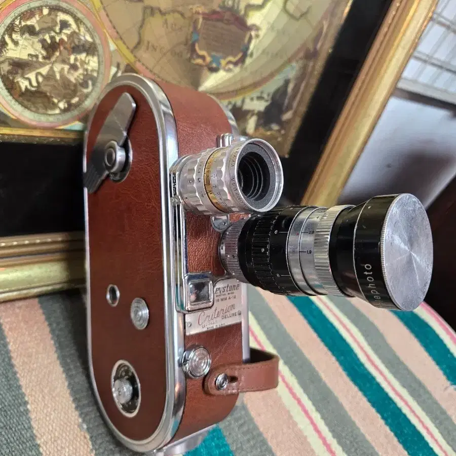 빈티지 키스톤 16mm A-12 무비카메라