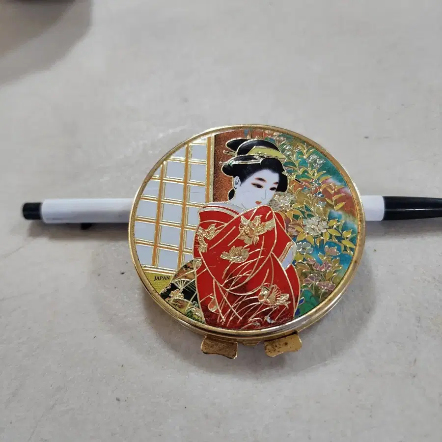 빈티지 사용제 칠보합 거울 지름7cm15000원