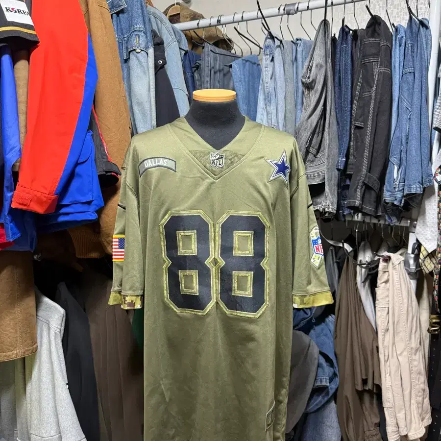 [XL] 나이키 NFL 댈러스 카우보이스 시디 램 88 럭비져지 유니폼