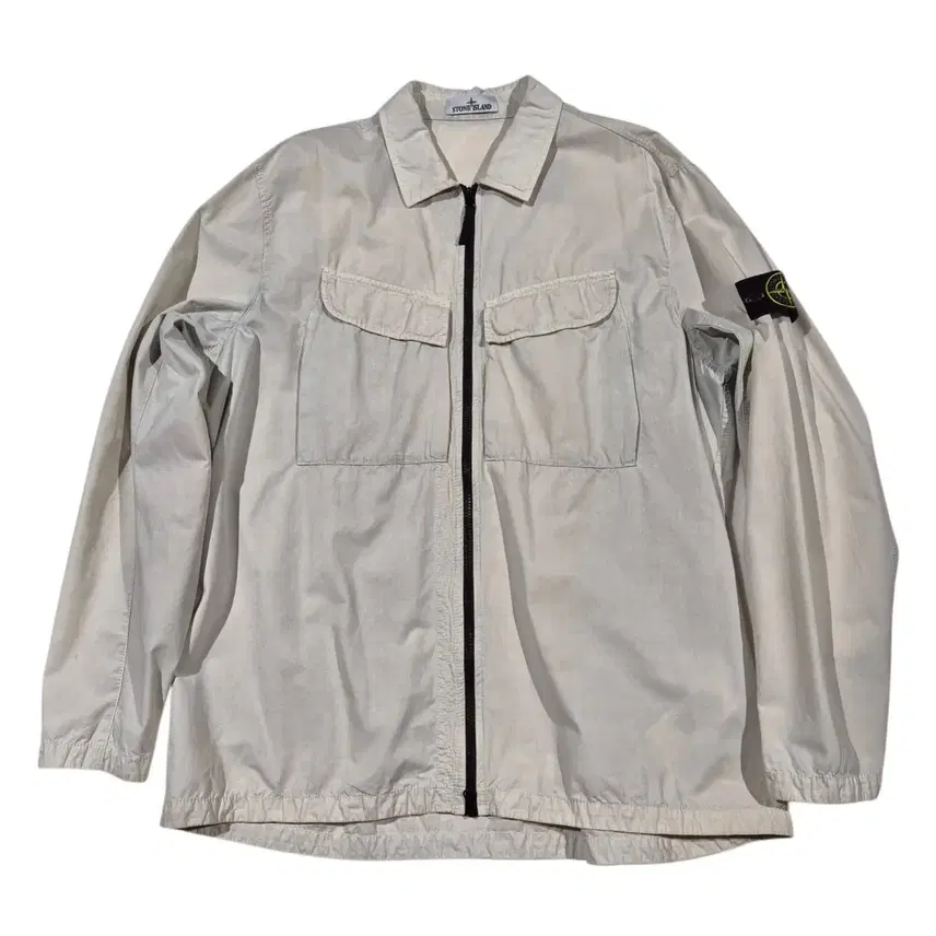 3XL) STONE ISLAND ストーンアイランド オールドエフェクトオーバーシャ​​ツ