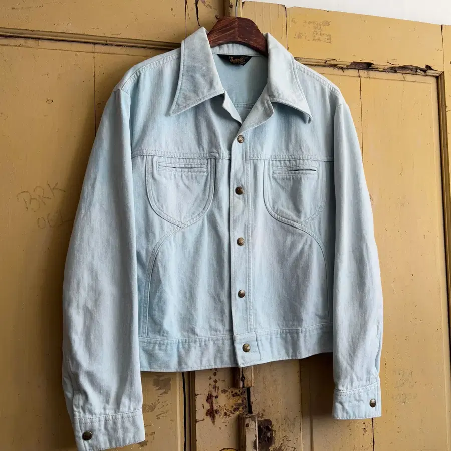 [L]70's Lee USA 웨스턴 몰스킨 트러커 자켓