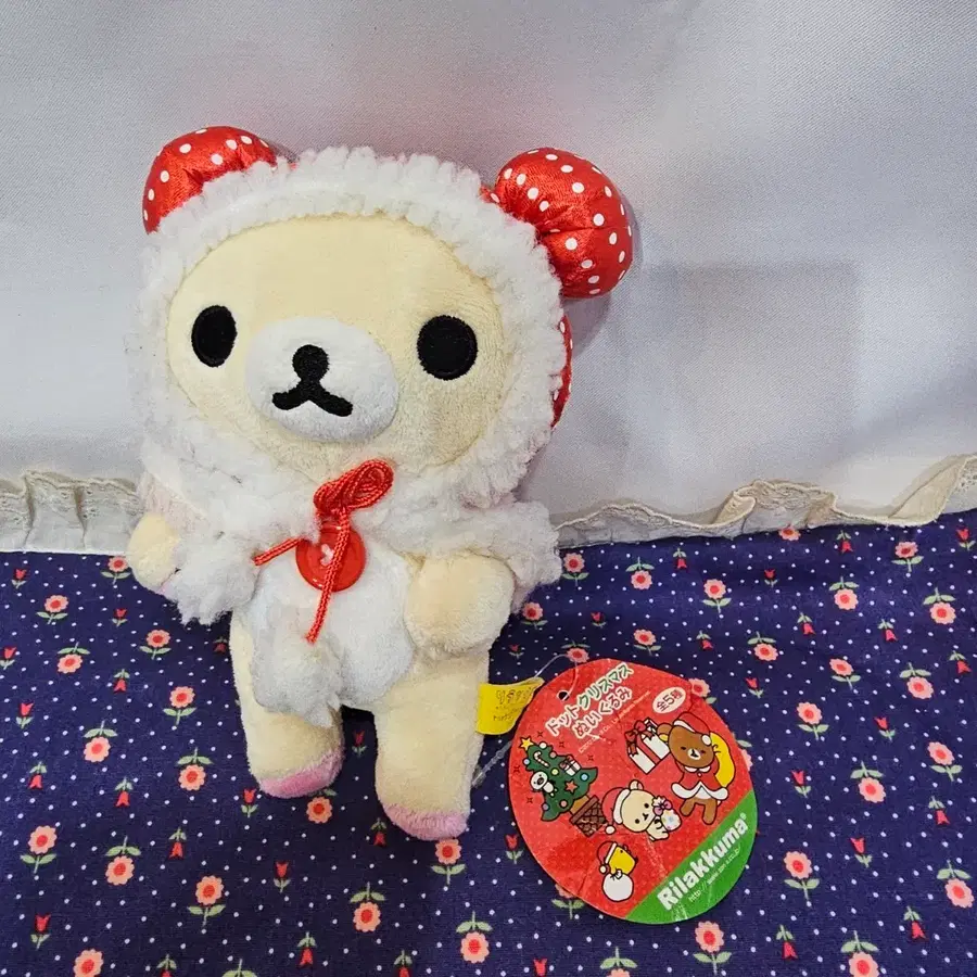 땡땡이 코리락쿠마 크리스마스 인형