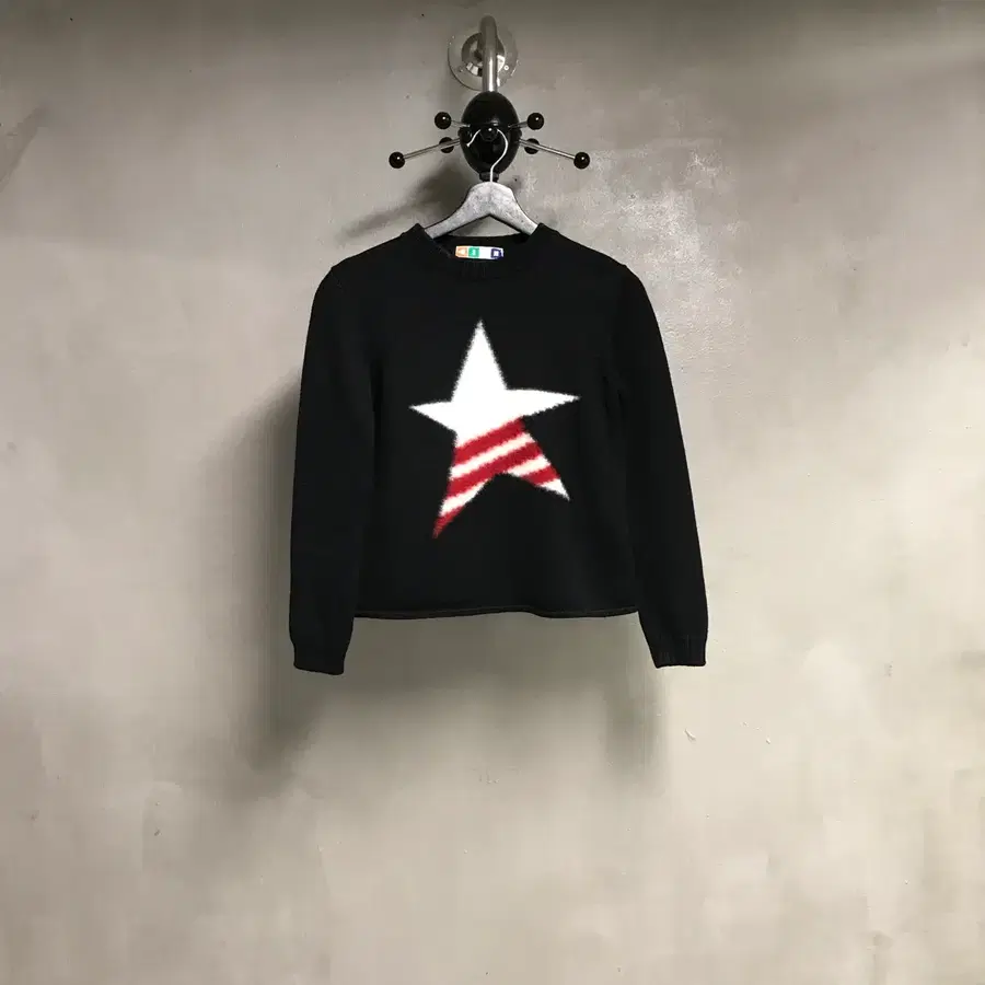 MSGM 스타 니트 블랙 XS(W)