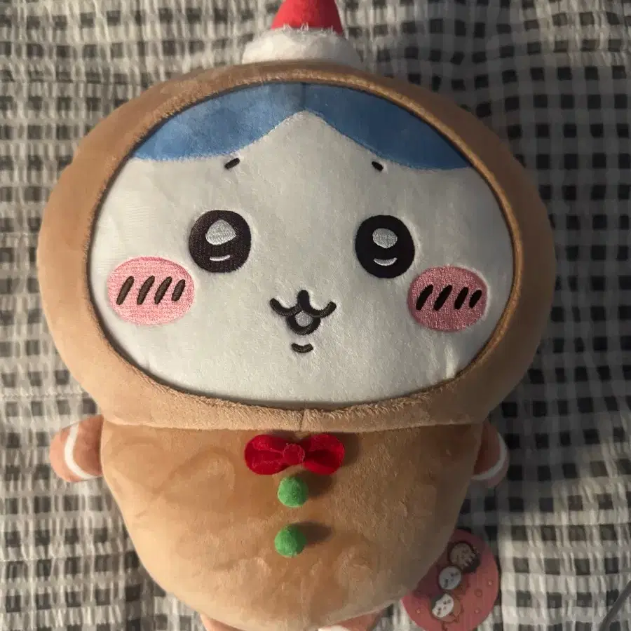 먼작귀 하치와레 크리스마스 진저맨 인형
