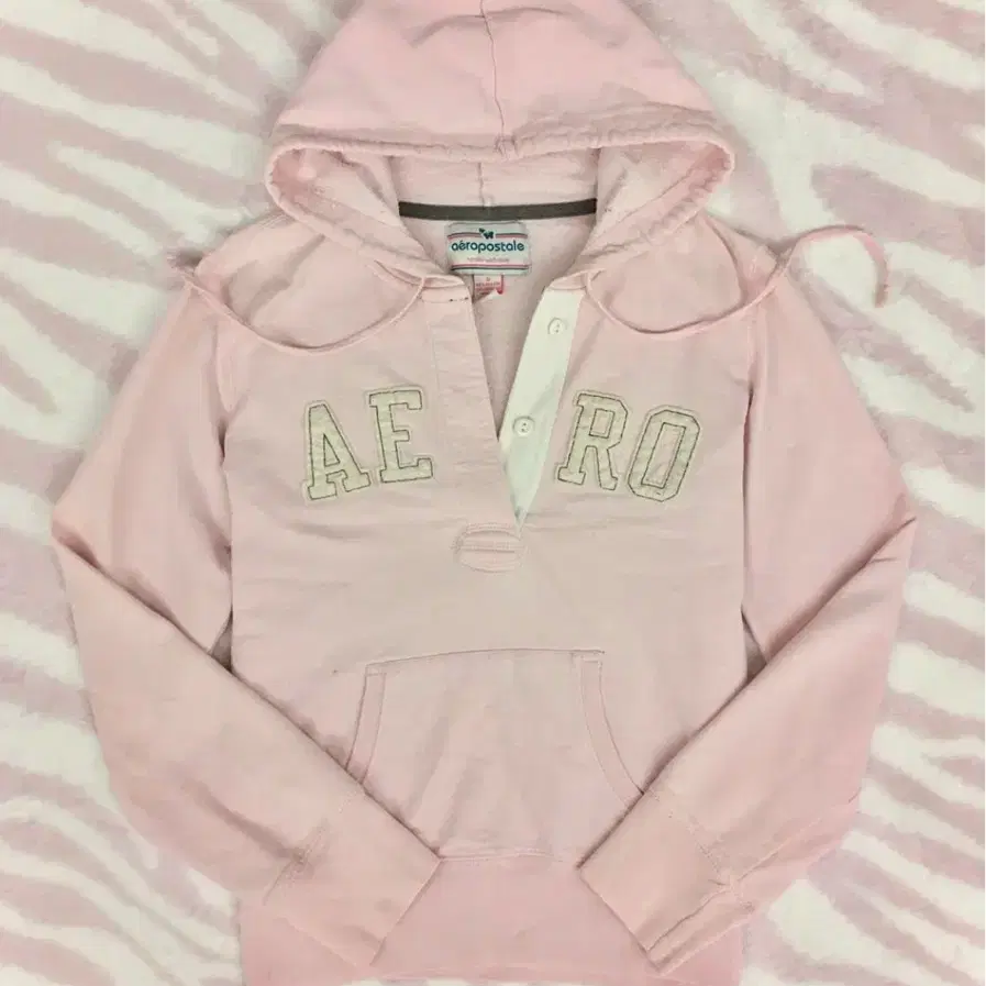 Aeropostale 에어로포스테일 핑크 후드티 갸루깔 y2k 대대장