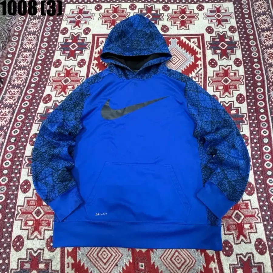 나이키 기모 후드티 블루 XL 1008