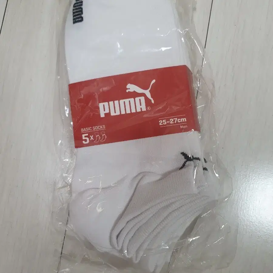 @새상품@ 푸마 단목 양말 5족 25-27cm