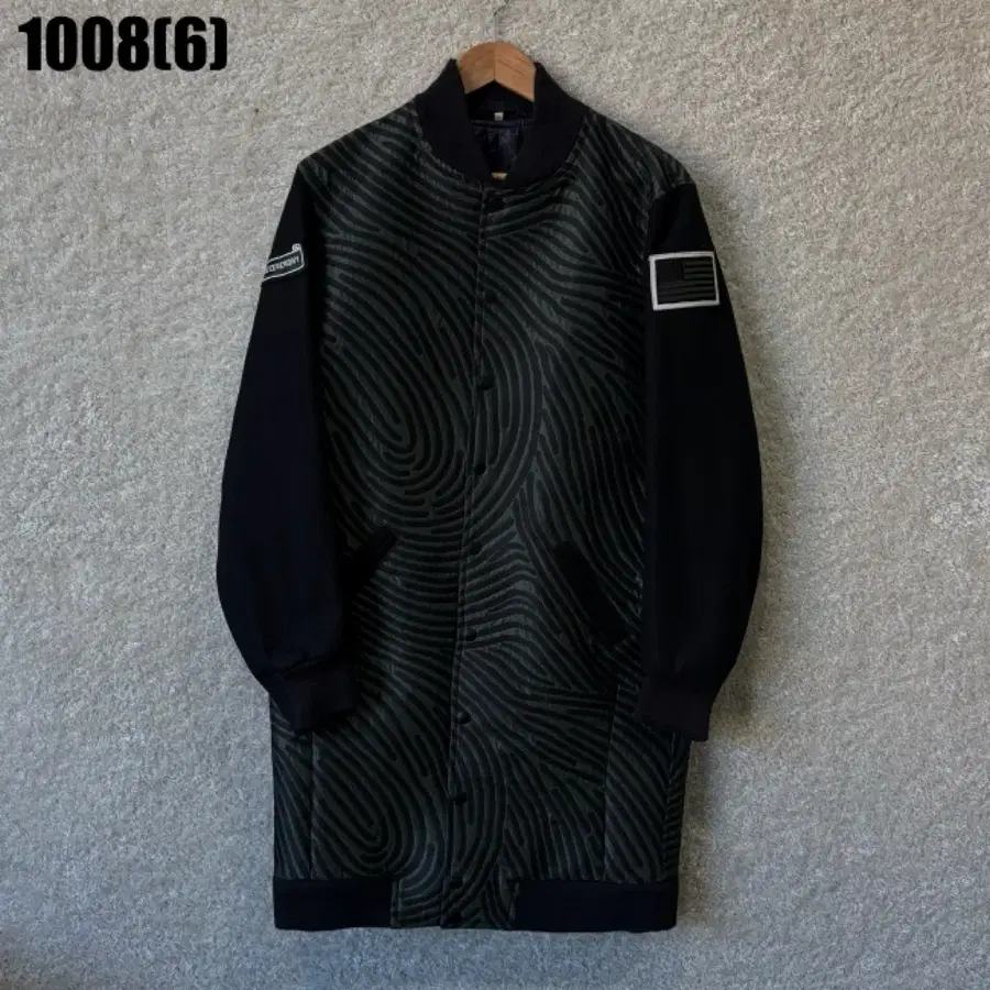 블랙 패턴 야구 점퍼 1008