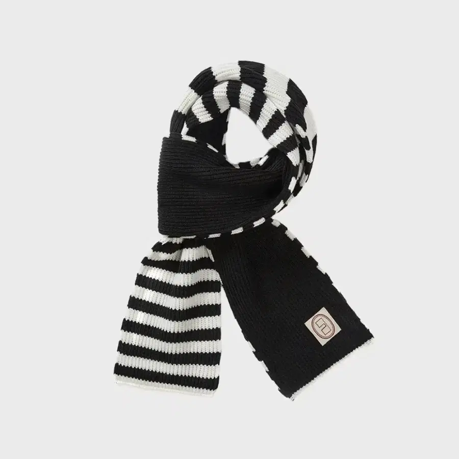 카락터 Striped knit muffler