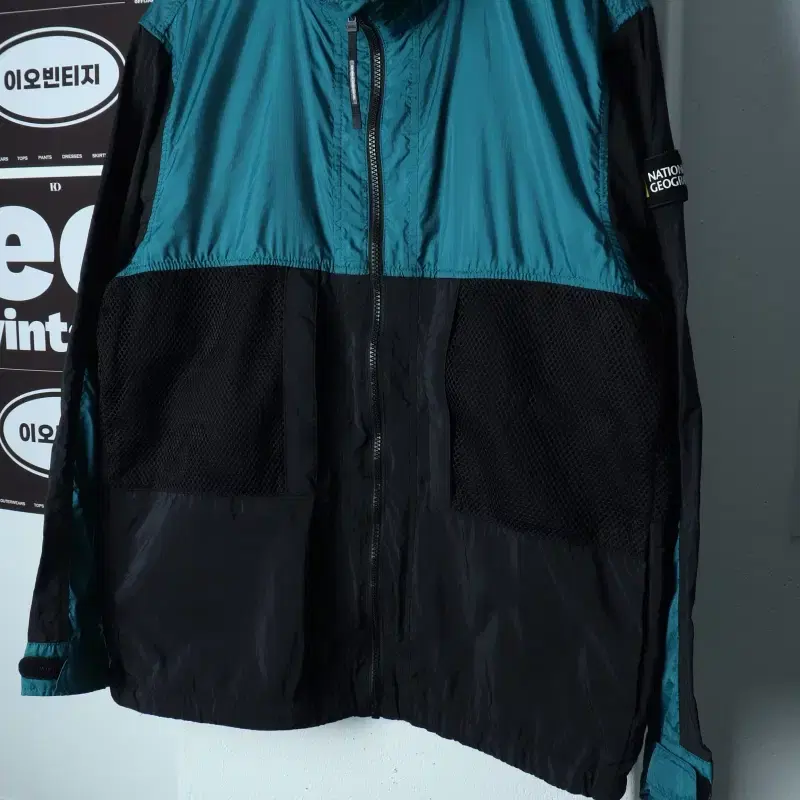 (XL) 내셔널지오그래픽 집업 바람막이 점퍼자켓 경량 블루-H40557
