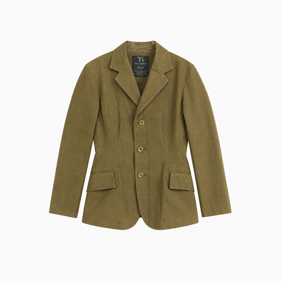 YOHJI YAMAMOTO Ys 요지 야마모토 코튼 테일러드 재킷 - Women (97139)