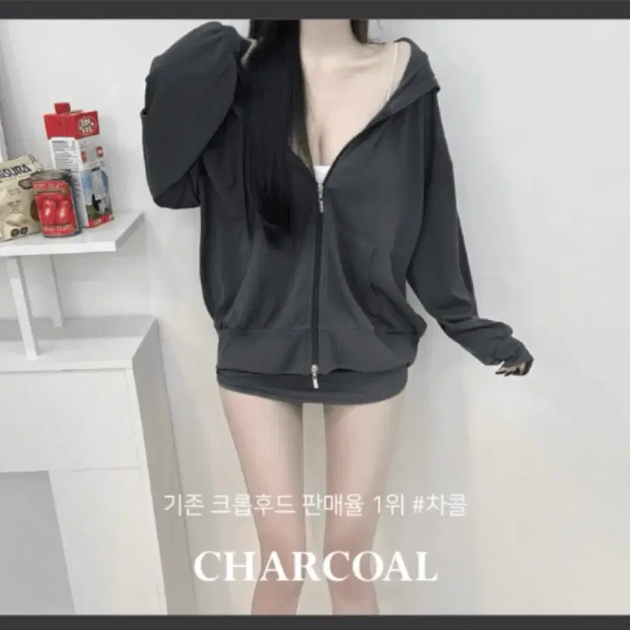 새상품) 순느 made 자체제작 빅 늘씬 바비 돌핀 골지 후드집업 스커트 세트 차콜