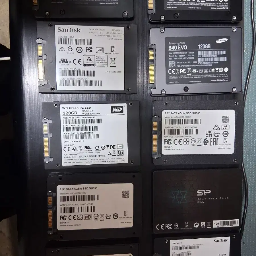 ssd 120gb 이상 10개일괄
