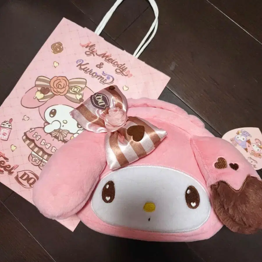 마이멜로디 중국 한정 DQ 콜라보레이션 숄더백 핸드백 인형 페이스 가방